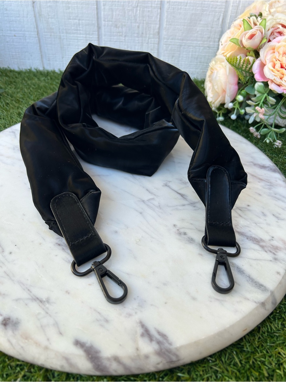 PAJAR Black Shoulder Strap with Metal Hardware NEW